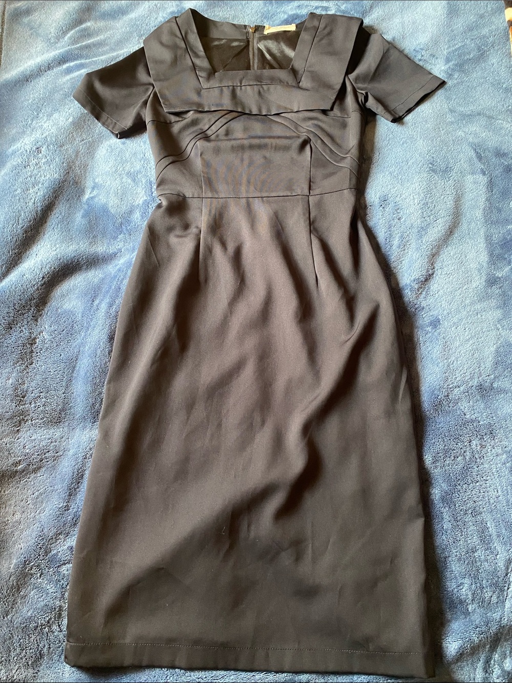 Tatyana Bettie Page Pencil Collared Pin-Up Midi Dress